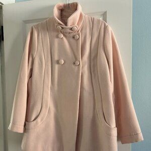 Women's Chicos Pink Peacoat, Size 2 Med